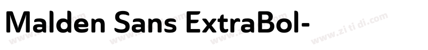 Malden Sans ExtraBol字体转换